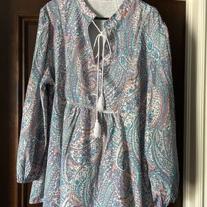 BEAUTIFUL BOHAMIAN STYLE PEASANT TUNIC - SIZE 3XL